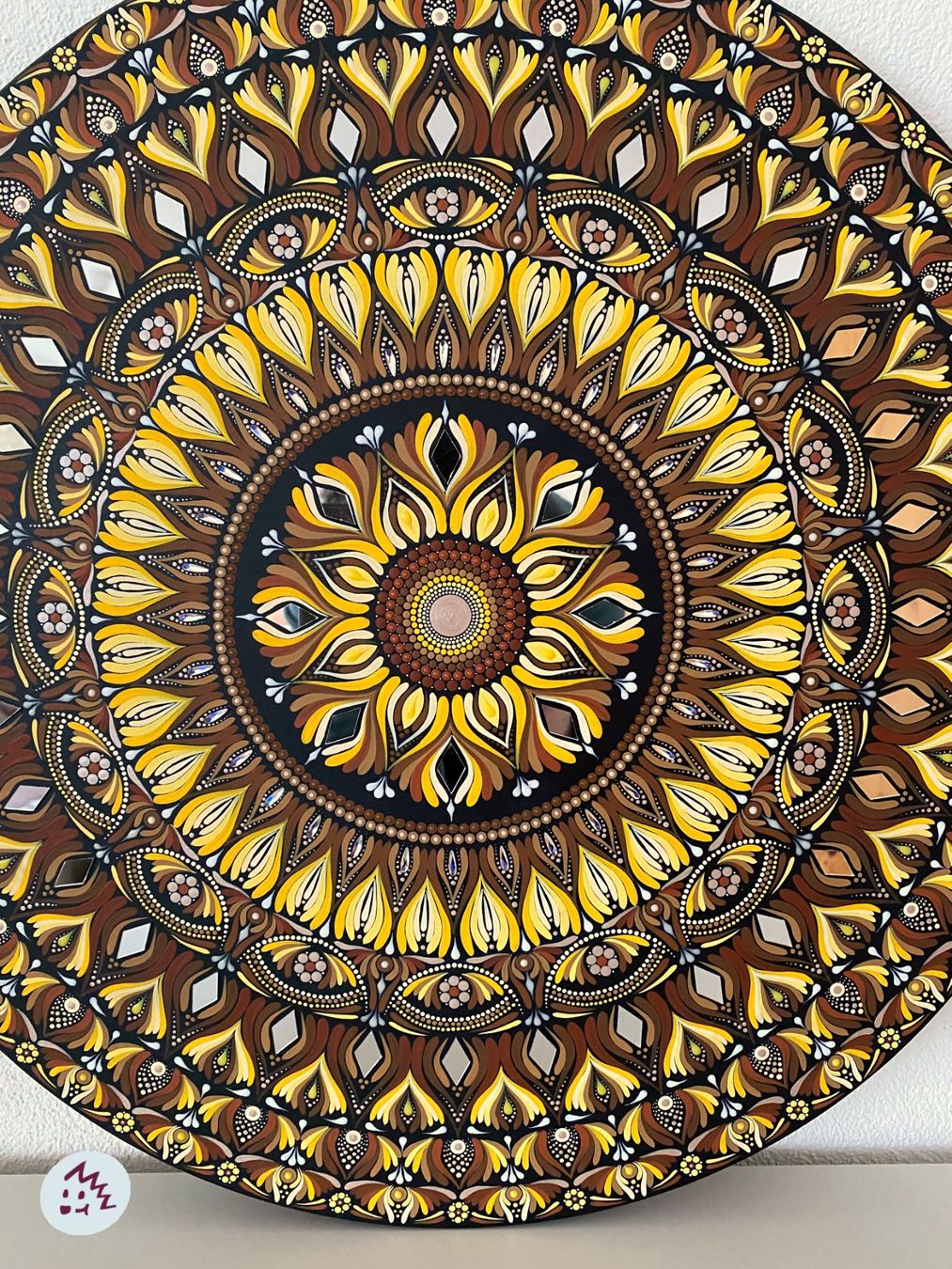Dipinti: Mandala auf Holz, Mandala Bild, Gemälde, Geschenk, Kunst – Nuovo e nell'imballaggio originale da Fanas venduto da Omibia 6