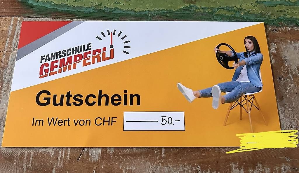 Bons: Fahrschule Gemperli Gutschein  – D'occasion à Pfäffikon SZ par yello13