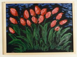 Ölbild «Tulpen»
