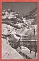 Jungfraubahn in Station Eigergletscher - ca. 1950