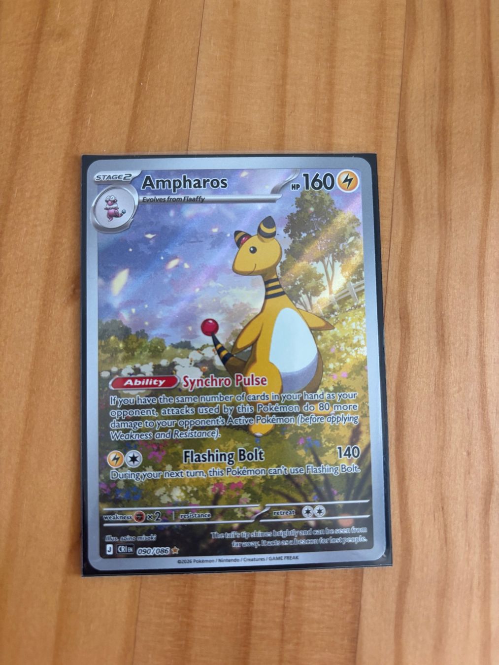 Pokémon Carte collezionabili: Ampharos IR, Near Mint, Packfrisch – Usato da Bern venduto da Pokescherti