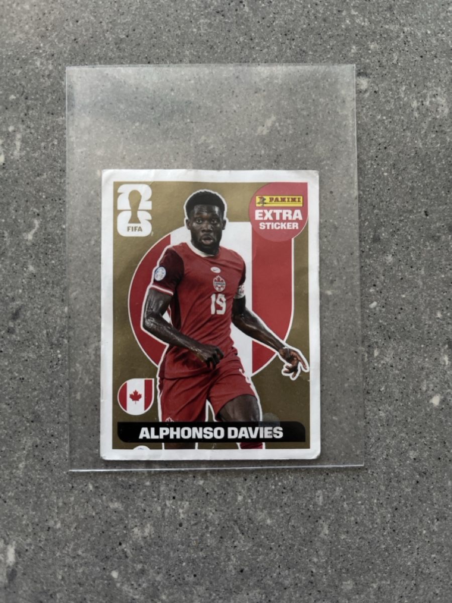 Panini Carte collezionabili: Extra Sticker Gold Alphonso davies – Nuovo (secondo la descrizione) da Langenthal venduto da andy83