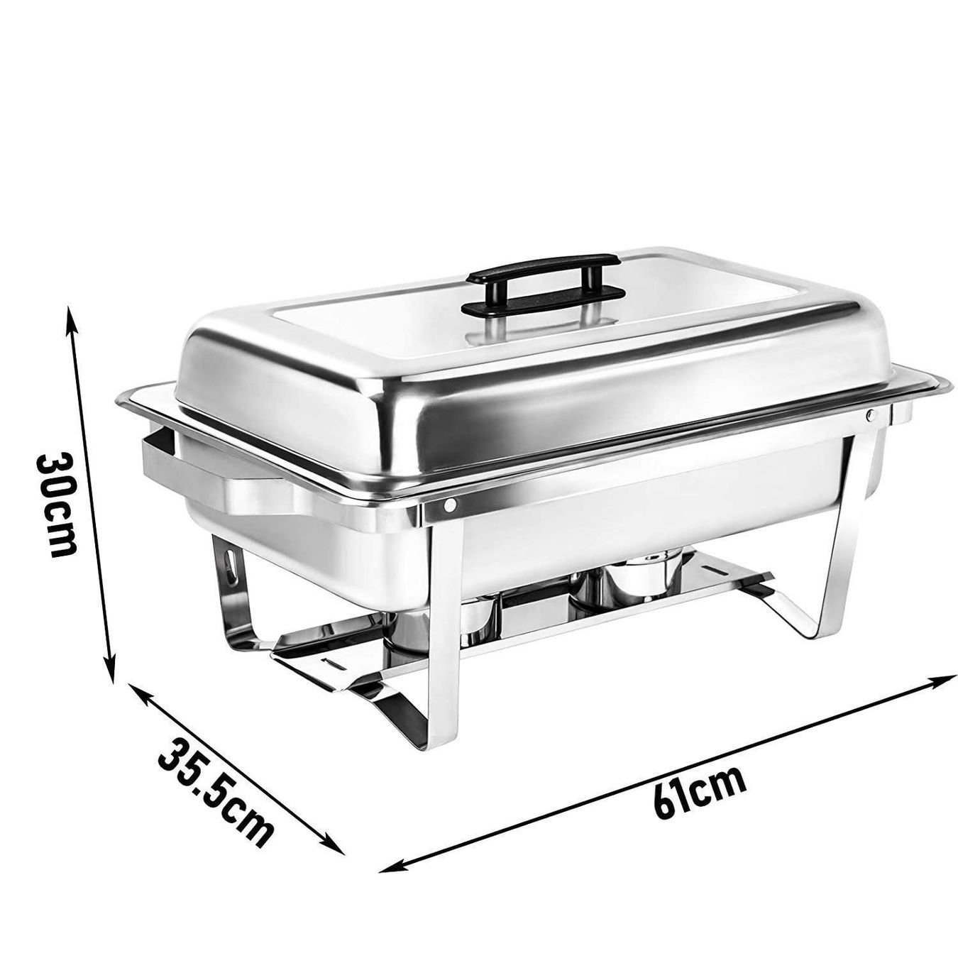 Kochen & Grillen: Chafing Dish 9 Liter Profi Set 4 Stück – Neu (gemäss Beschreibung) aus Basel von Mirnichts-Dirnichts