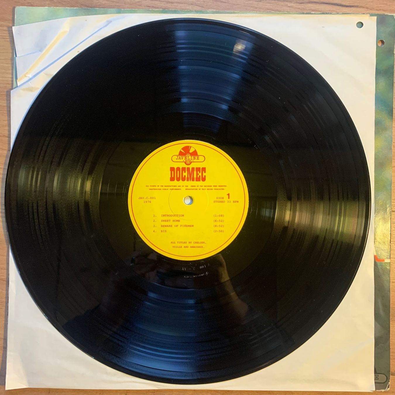 Dischi in vinile: DOCMEC - OBJET NON IDENTIFIÉ...OG SUI 1976...VG++/VG+ – Usato da Gals venduto da Diskopatshop 3