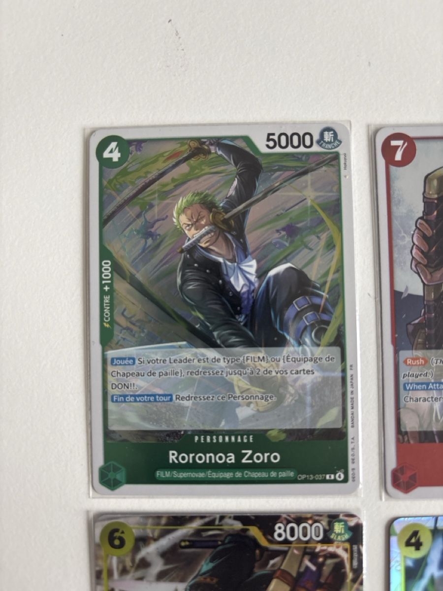 Bandai Carte collezionabili: One Piece - Roronoa Zoro - SR AA, SEC, SR, R – Nuovo e nell'imballaggio originale da steinhausen venduto da pat_nc2x 2