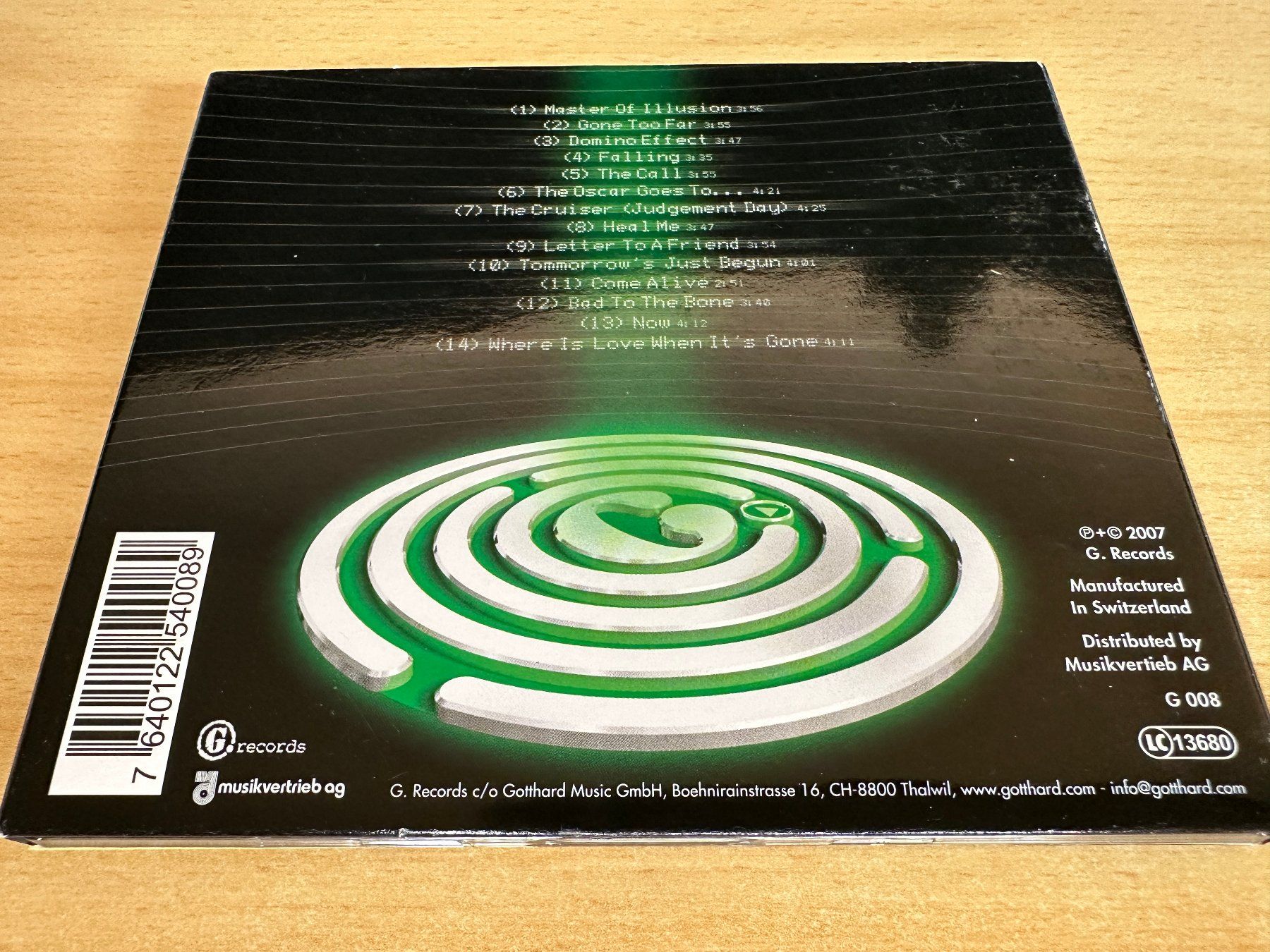 CD: Gotthard – Domino Effect – Usato da Rikon im Tösstal venduto da Alpenmutz 1