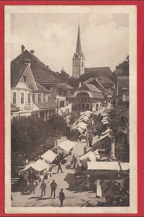 Cartoline postali: HERZOGENBUCHSEE JAHRMARKT – Usato da Grüningen venduto da Kartenlaube