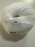 3 X WOLLE SOFT GRATTE WEISS