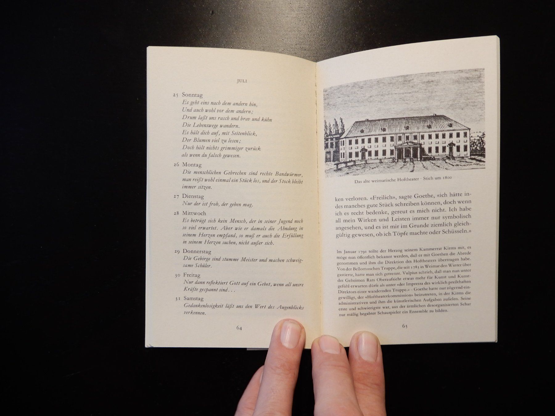 Libri: Goethe Kalender 1971 "Mit Goethe durch das Jahr" – Usato da Erstfeld venduto da Mario_boe0 5