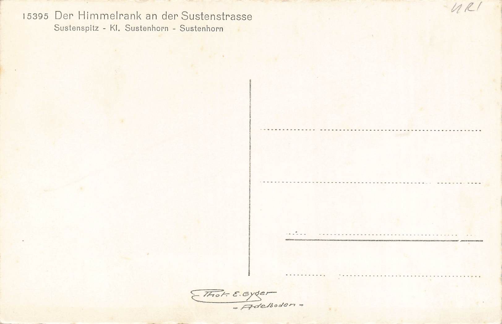 Ansichtskarten: Der himmelrank sustenhorn Oldtimer – Gebraucht aus Biasca von Blenio71 1