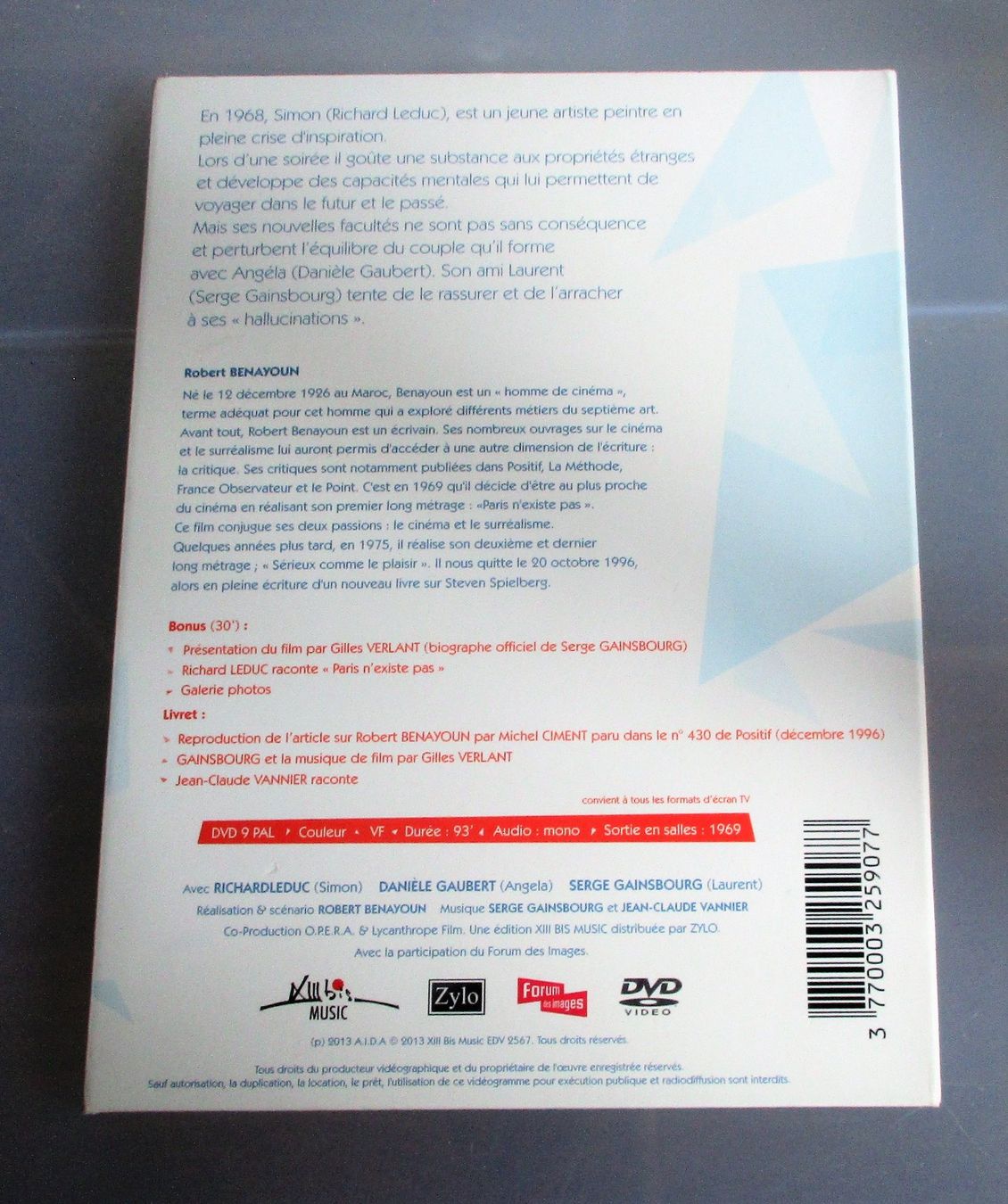 Alle DVDs: PARIS N'EXISTE PAS - Serge Gainsbourg – Gebraucht aus Wattwil von Muriel10 1