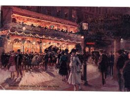 Genf Genève Grand Quai le Café du Nord Poststempel 1918 rar