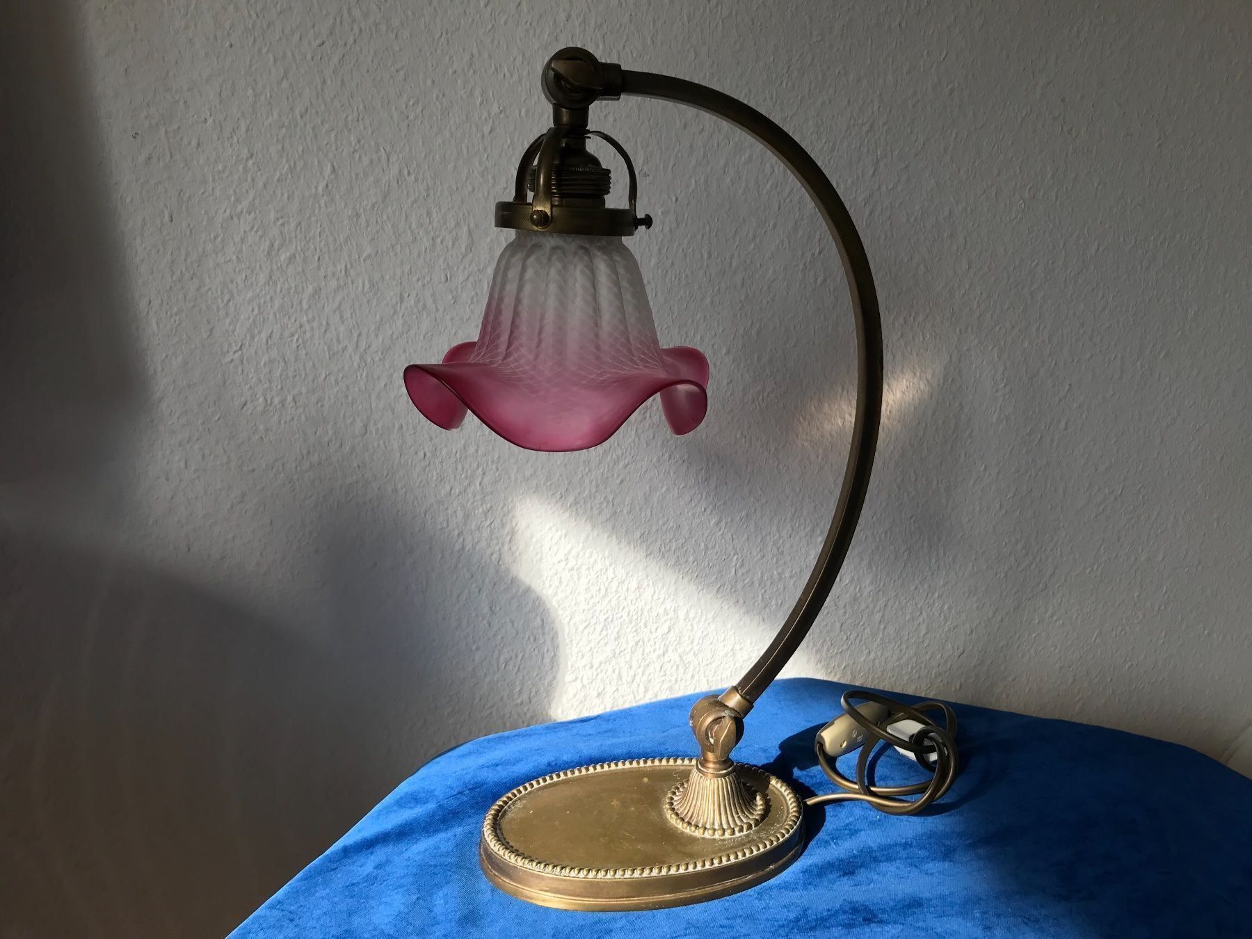 Lampen: Antik Tischlampe mit schöne Glasschirm – Gebraucht aus Zürich von Artnuvo 7