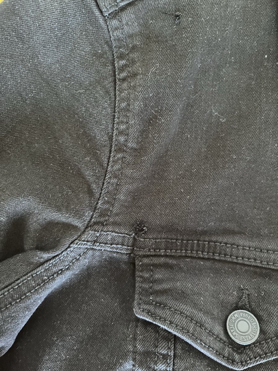 Mango Giacche: Mango black denim jacket  – Usato da Lausanne venduto da jen_jeon 2