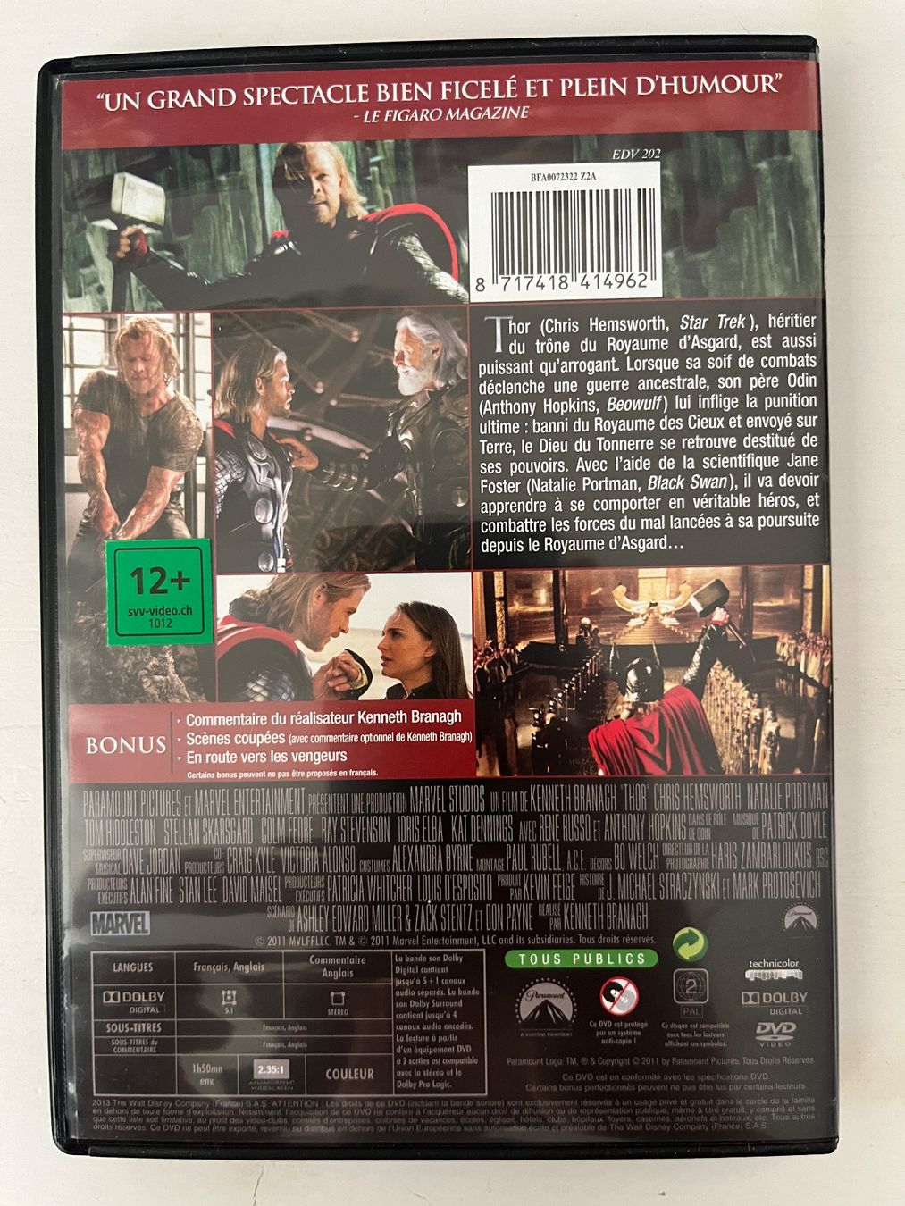 Tutti i DVDs: Marvel | THOR (2011) DVD 📀 – Nuovo (secondo la descrizione) da Sierre venduto da black.box 1