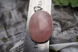 Rosenquarz oval Anhänger   Ab 1.-