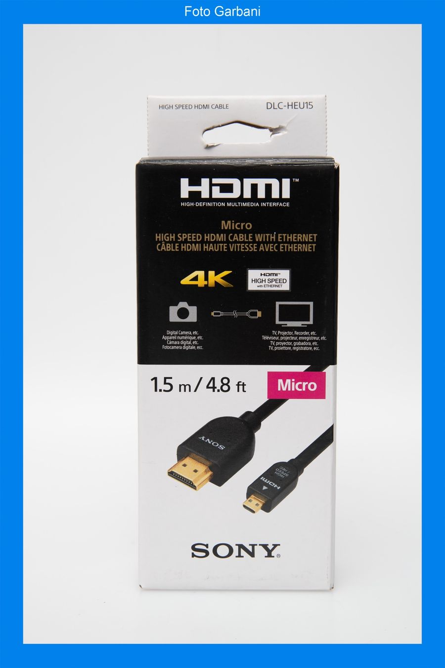 Sony Câbles: Sony HDMI DLC-HEU15 – Neuf avec emballage d'origine à Muralto par FotoGarbani