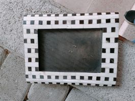 Cornice portafoto a scacchi in osso  stile unico! 24 alt x20