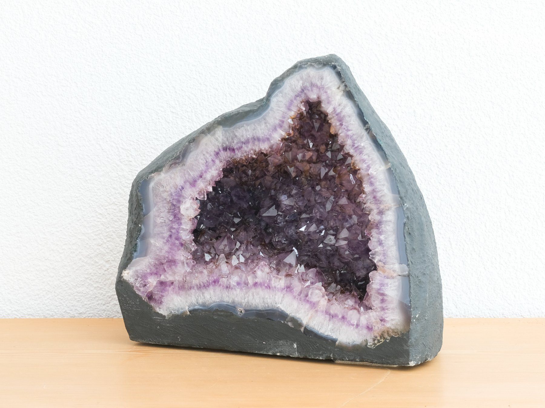 Minerali & Pietre curative: 1A - Amethyst - Druse - Geode - Mineral - Edelstein - Quarz – Usato da Heiden venduto da mats10 1
