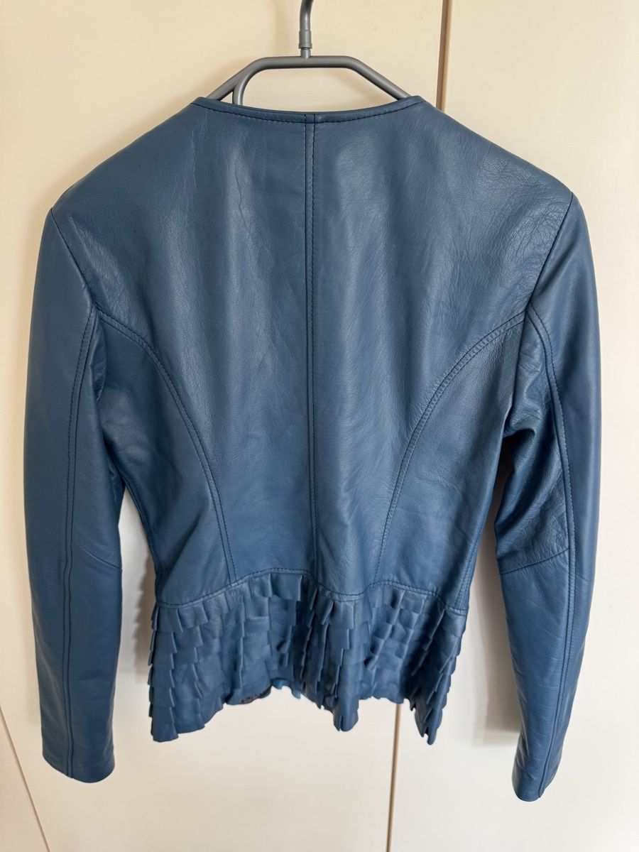 Giacche: Mangotti Lederjacke petrolblau XS – Usato da Oberglatt ZH venduto da jul_nhy7 2