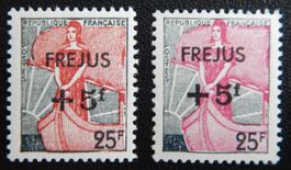 Frankreich Yvert Kat. 1229 ** 1959 rot und Rosa
