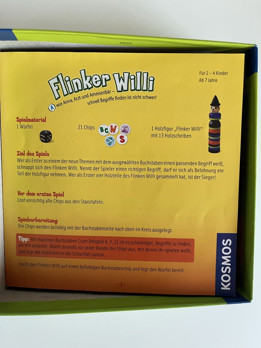 Spiele: Spiel Flinker Willy ab 6 J – Gebraucht aus Stäfa von Exclusive0 2