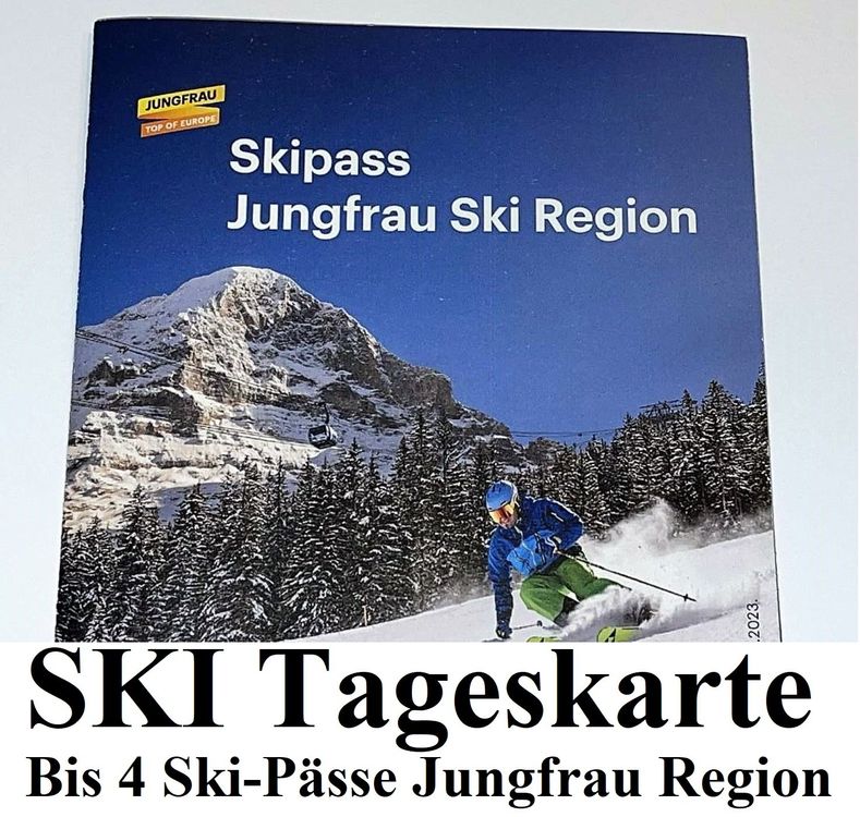 NEU Gutschein Ski Pass Jungfrau Region Tageskarte Snowboard | Kaufen ...