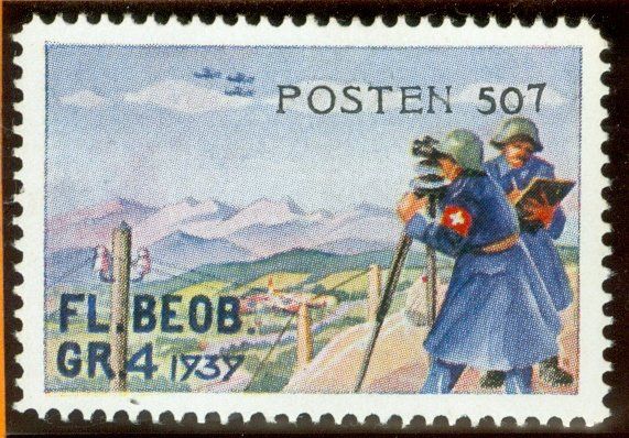Alle Briefmarken: Fl Beob Gr 4 – Gebraucht aus Zürich von yago-rot