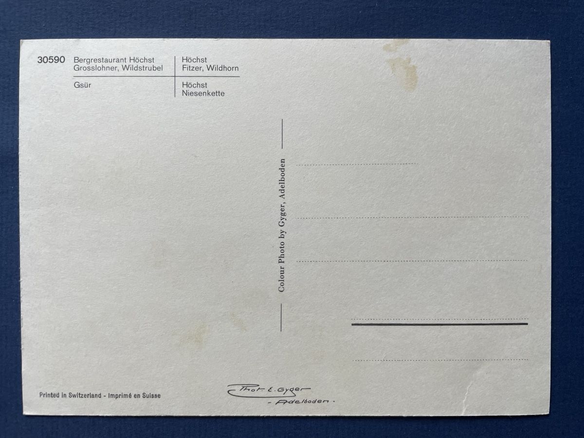 Cartoline postali: Alte Ansichtskarte Höchst Achseten, Bergrestaurant Berge, CH – Usato da Neuhausen am Rheinfall venduto da Arielle55 1