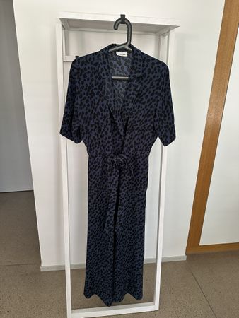 Weekday Leo-Muster Jumpsuit Grösse 38, Blau Schwarz Top