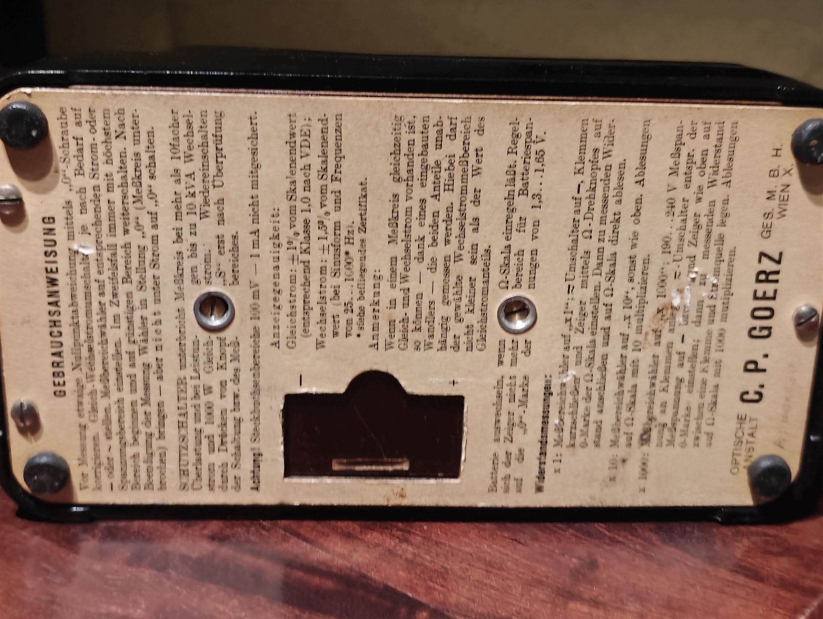 Misurare: Goerz Universal 1 Multimeter – Difettoso da Malans GR venduto da mesmen 4