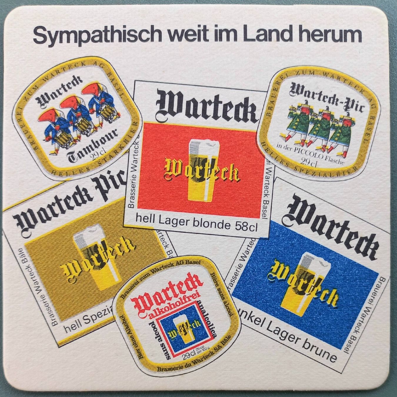 Warteck Sottobicchieri: Bierdeckel - Warteck - CH – Usato da Niederuzwil venduto da lubimaja