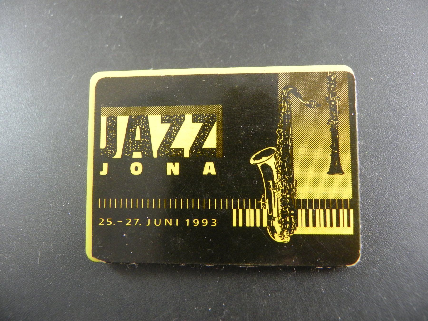 Spille & Fermagli: Musik Abzeichen Jazz Jona 1993 – Usato da Biel/Bienne venduto da Gogolozi