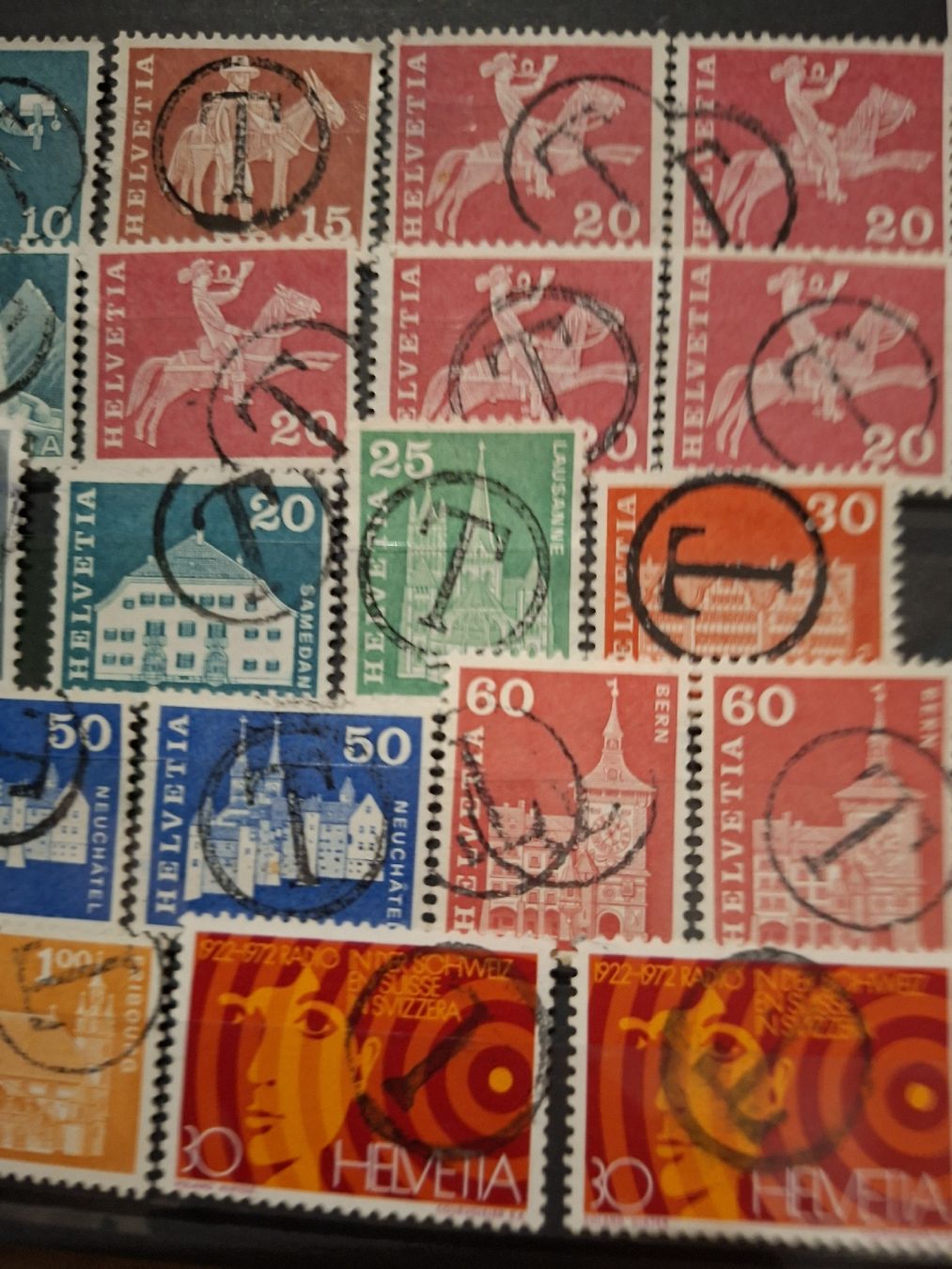 Tutti i francobolli: Lot mit schönen T - Stempel 36Stk  – Usato da Balgach venduto da SIMEON27 1