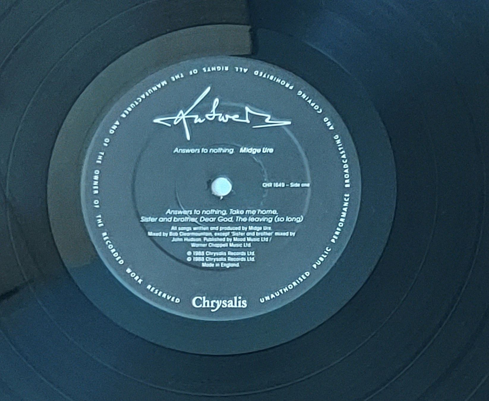 Vinyles: LP - MIDGE URE - ANSWERS – D'occasion à Steckborn par Quo7 1