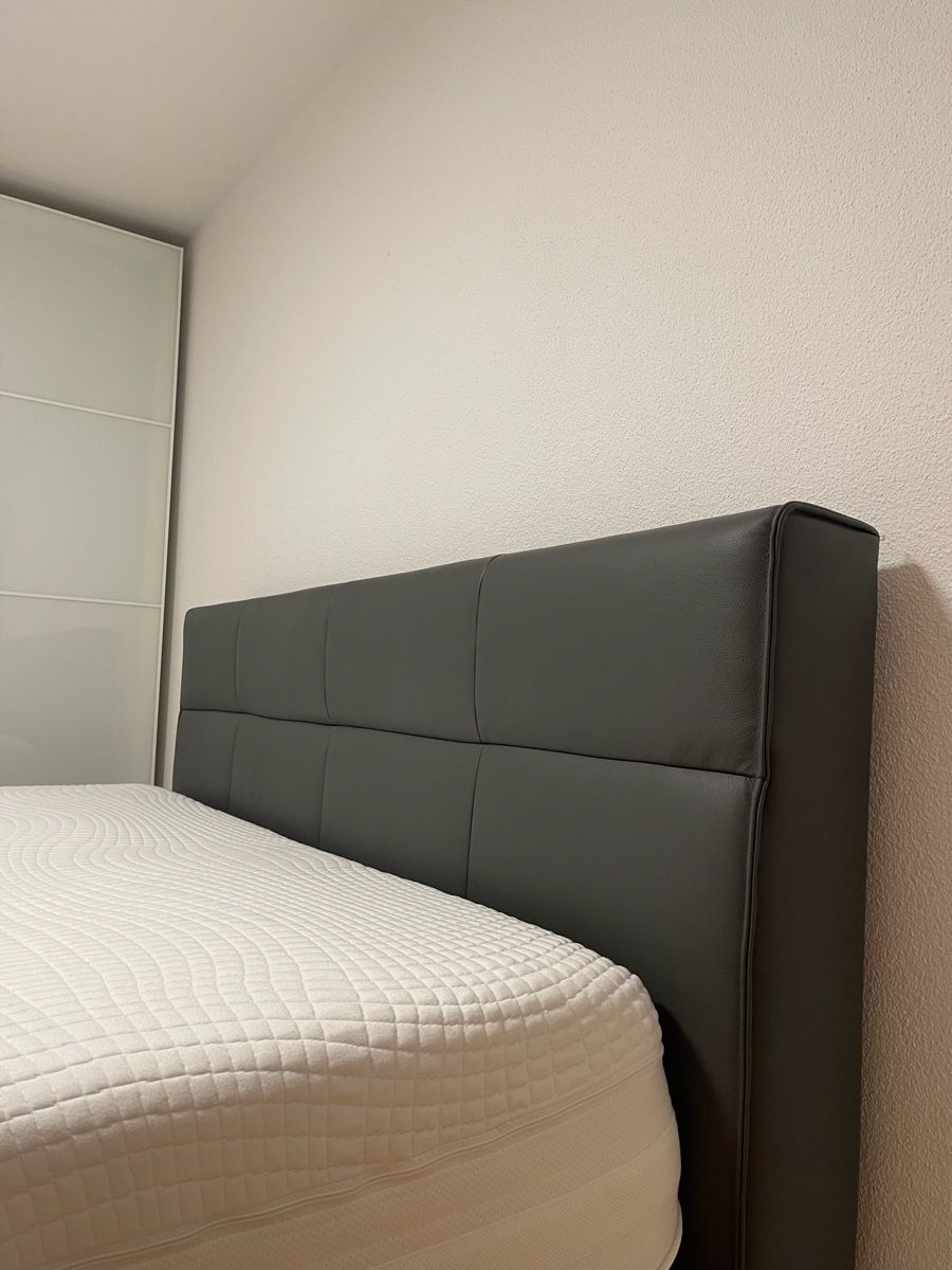 Betten: Boxspringbett Echtleder incl. Emma Topper – Gebraucht aus Bülach von flo_zzs7 2