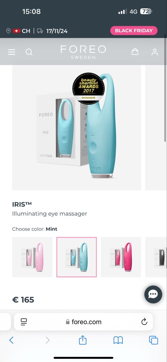 Foreo Cura del viso: New FOREO Iris Illuminating Eye Massager Beauty Tool – Nuovo e nell'imballaggio originale da Lugano venduto da _tuttifrutti_ 1