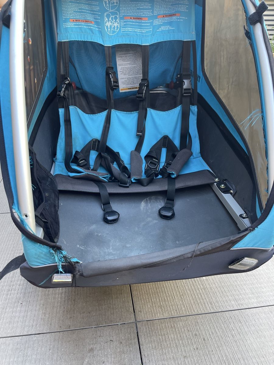 Thule Rimorchi: Thule Chariot CX 2 Kinderveloanhaenger   – Usato da Sursee venduto da evelinesuter1 2