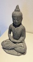 Buddhafigur sitzend Steinoptik Dekoration Zen Buddhistisch F