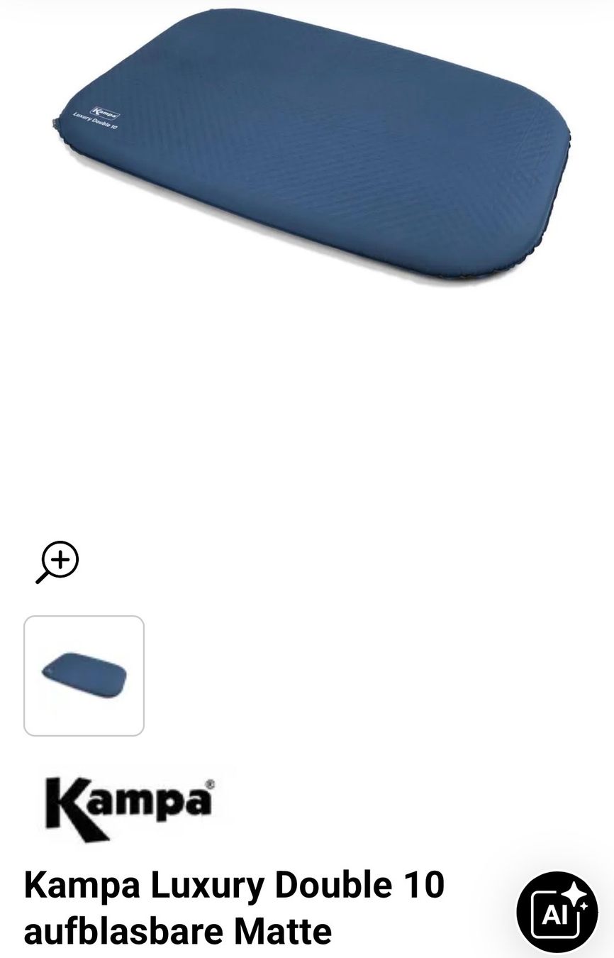 Matratzen: Kampa Matelas auto gonflable Luxury Doub – Neu und originalverpackt aus Martigny von fogo05