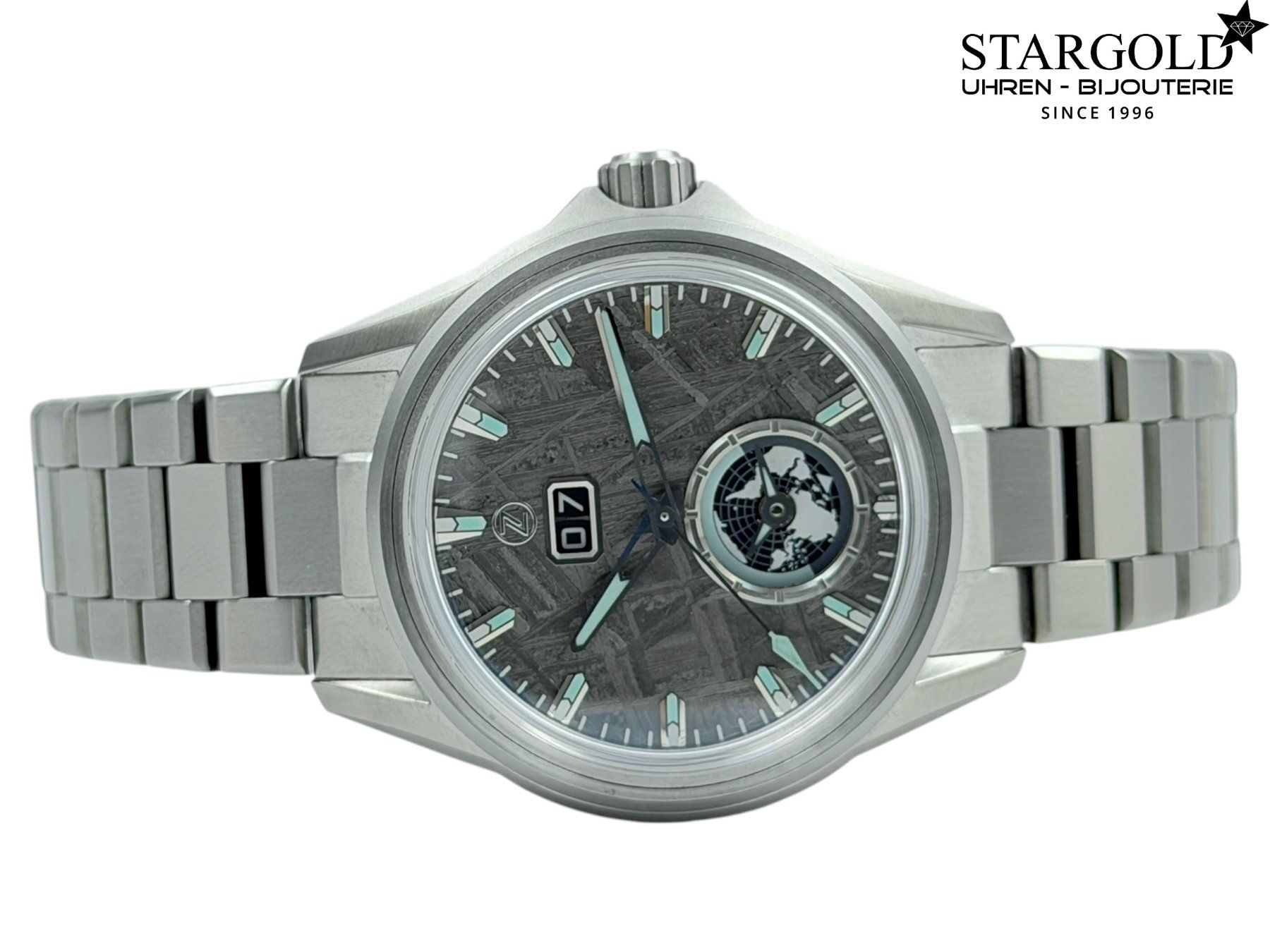 Orologi: Zelo Spearfish Dual Time TI "Meteorite" – Usato da Zürich venduto da Stargold-Uhren 4
