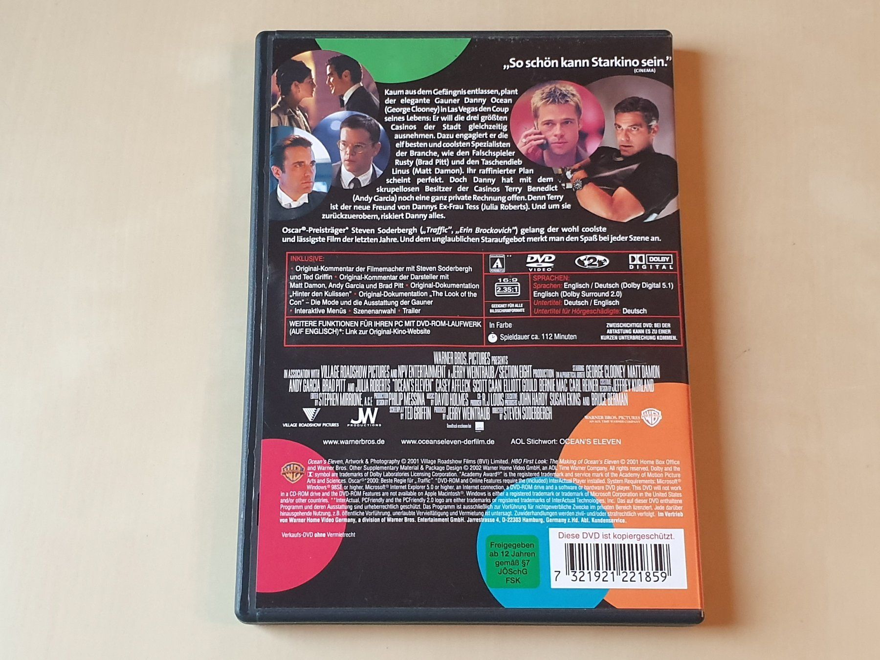 Tutti i DVDs: Oceans Eleven – Usato da Stansstad venduto da collectorsshop 1