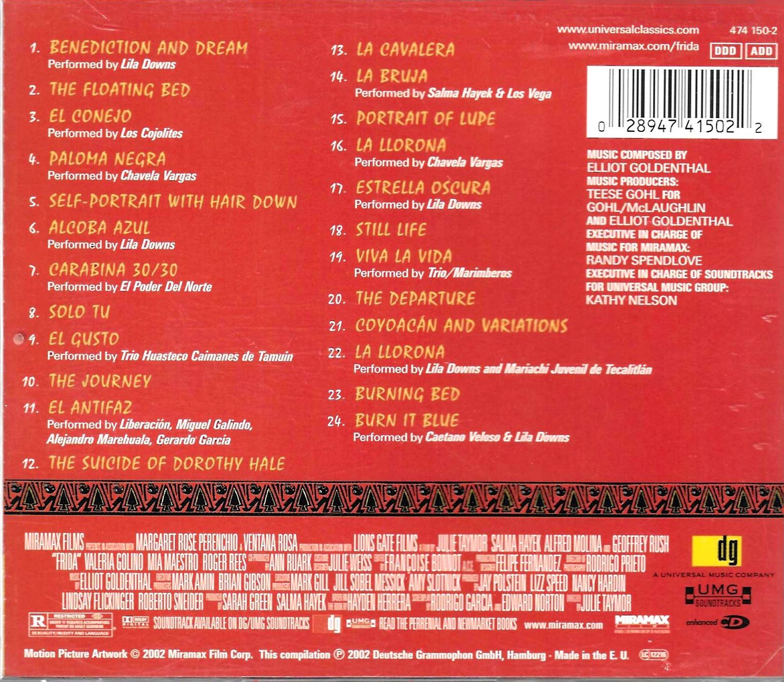 CD: Frida Khalo - OST Frida – Usato da Savagnier venduto da Ne2065 1