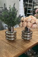 20x Vase silberbraun modern Hochzeit Events Floristik NEU