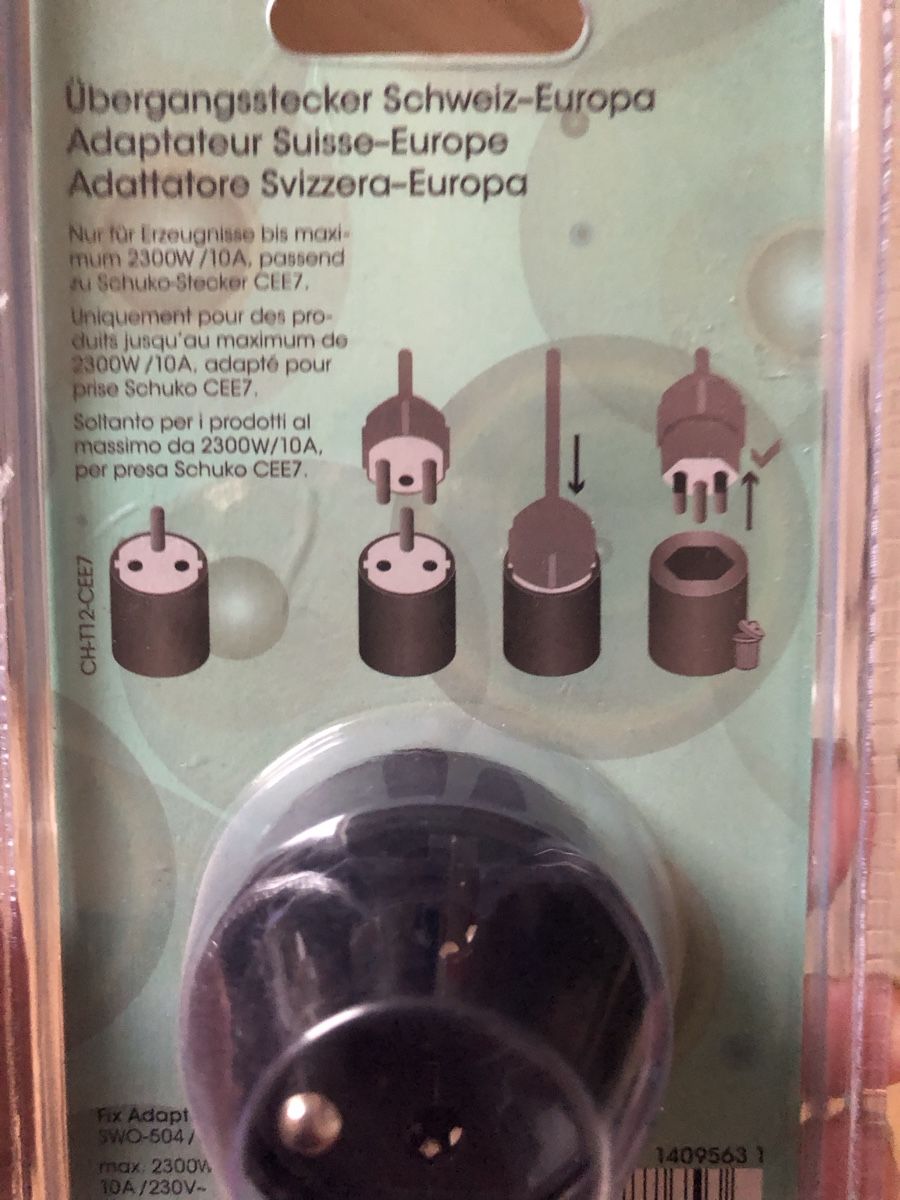 Laufwerke & Adapter: Fixadapter CH-EU Stecker Reiseadapter neu – Neu (gemäss Beschreibung) aus Ebikon von Stoeckhe 1