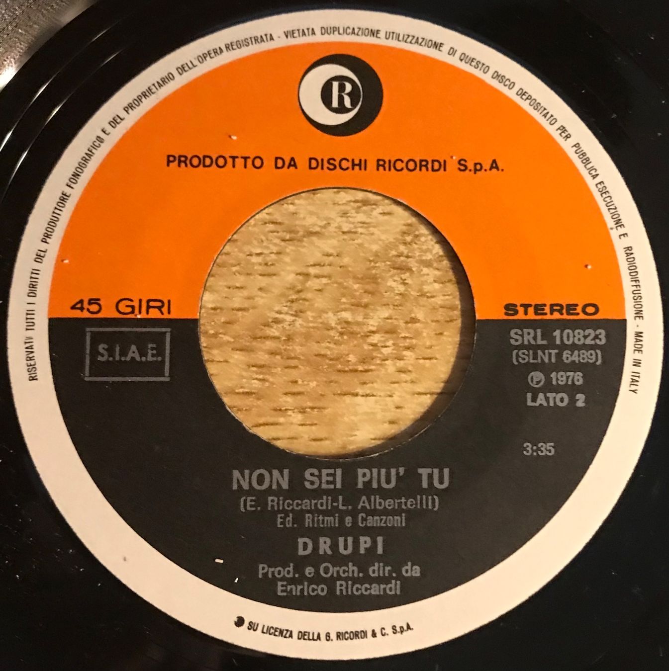 Schallplatten: DRUPI - BELLA BELLISSIMA – Gebraucht aus Bussigny von vinyl-pas-cher 3