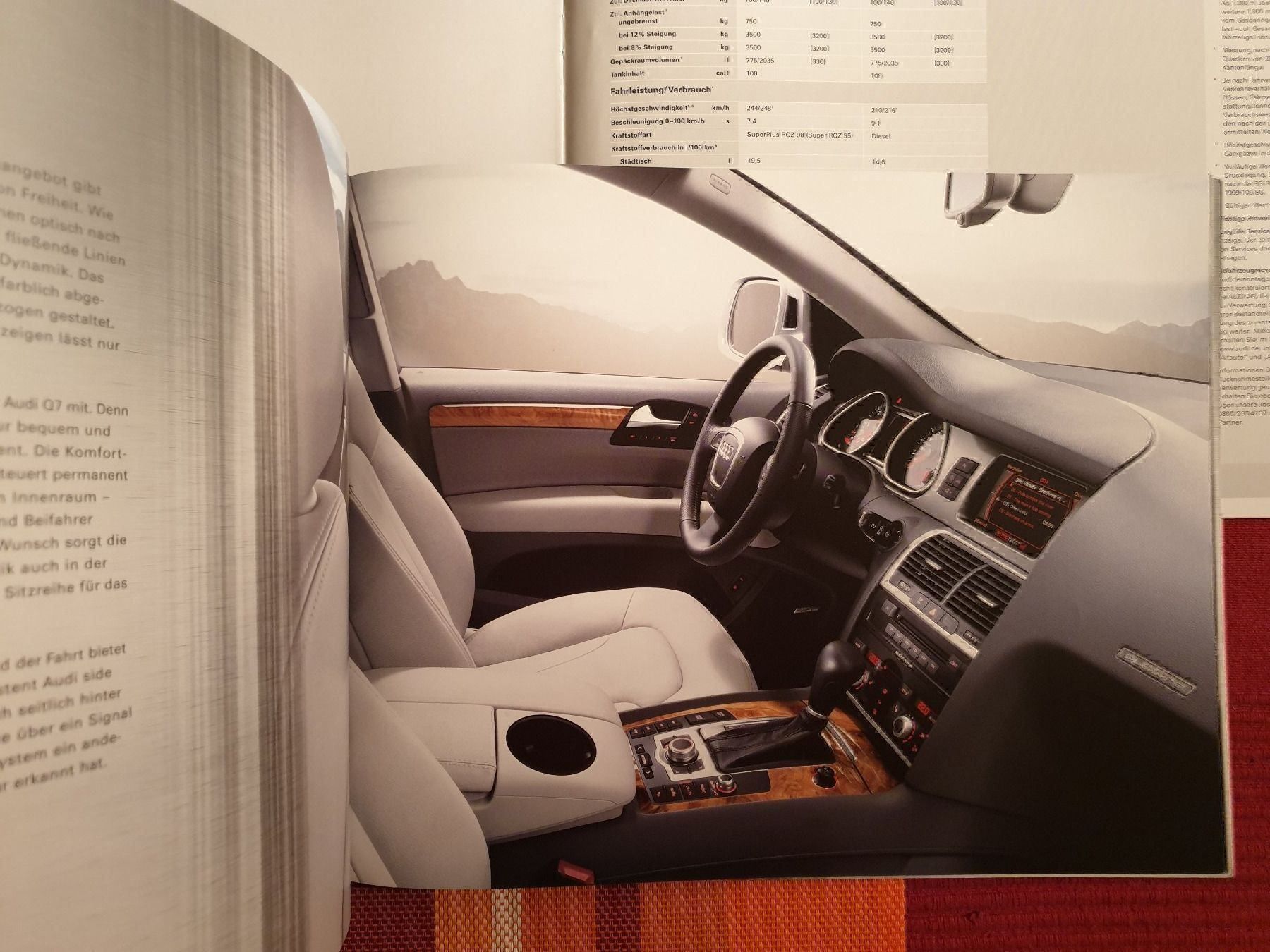 Riviste & Magazine: AUDI Q7 2005 - Prospekt / Preisliste – Usato da Viganello venduto da CARLiteratur 3