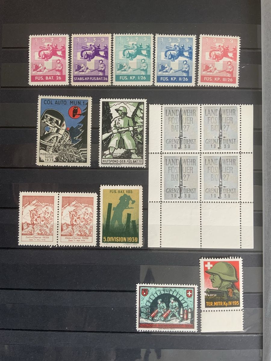 Tous les timbres: Soldatenmarken – Neuf (Voir description) à Binningen par chr_cr5n