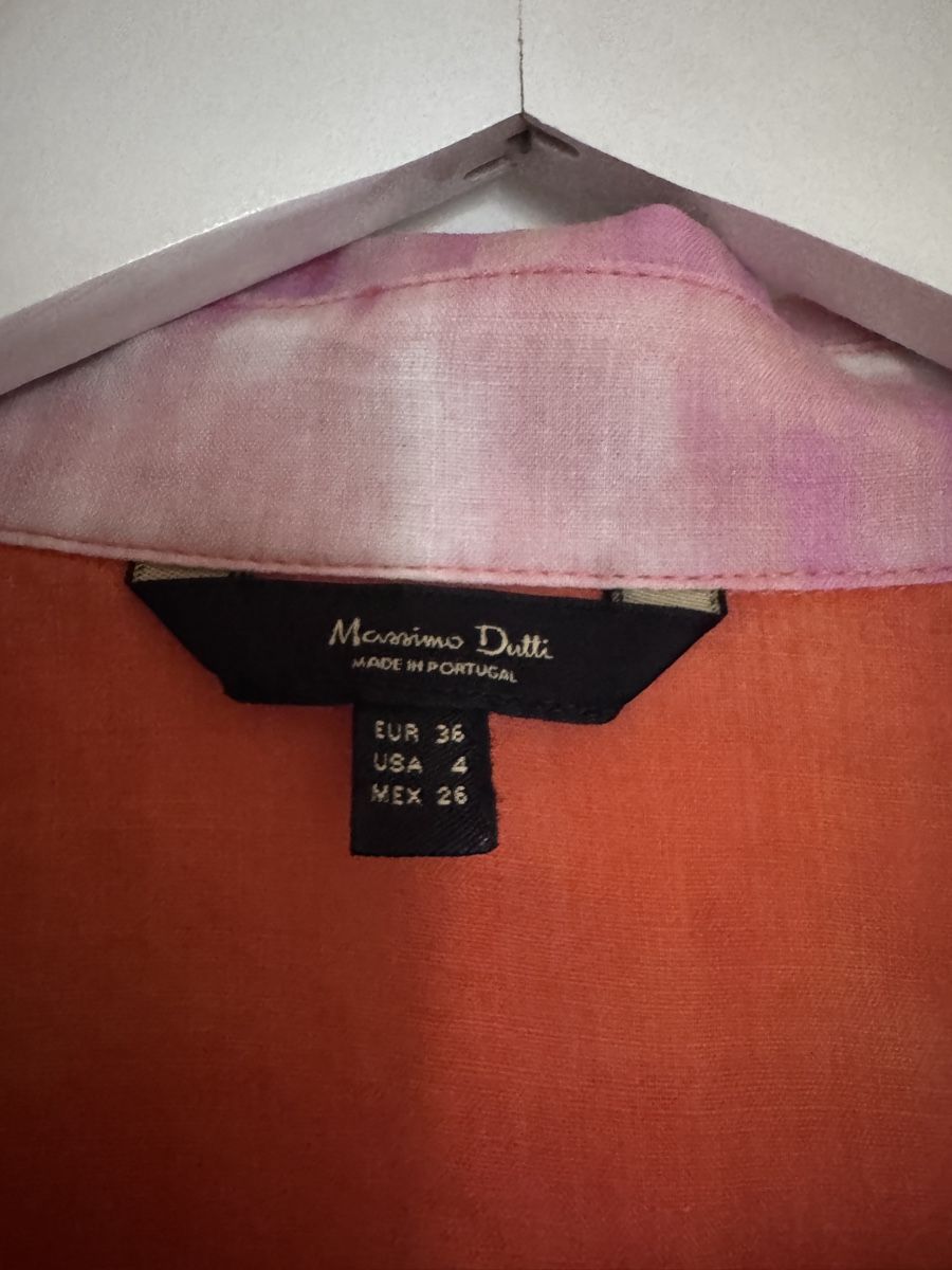Massimo Dutti Camicette: Massimo Dutti Bluse orange lila Batikmuster Grösse 36 – Usato da Zürich venduto da jlnhrd 4
