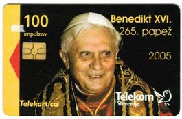 Telefonkarte Slowenien Papst Benedikt XVI.